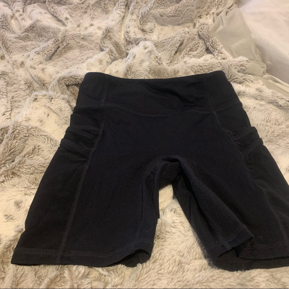 black biker shorts from Fabletics. extra small-small.